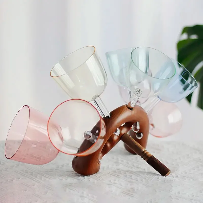 Quartz Transparent Hand Held Crystal Singing Bowl Color Handmade 7 Tone Yoga Meditation Bowl Decompression Percussion Instrument