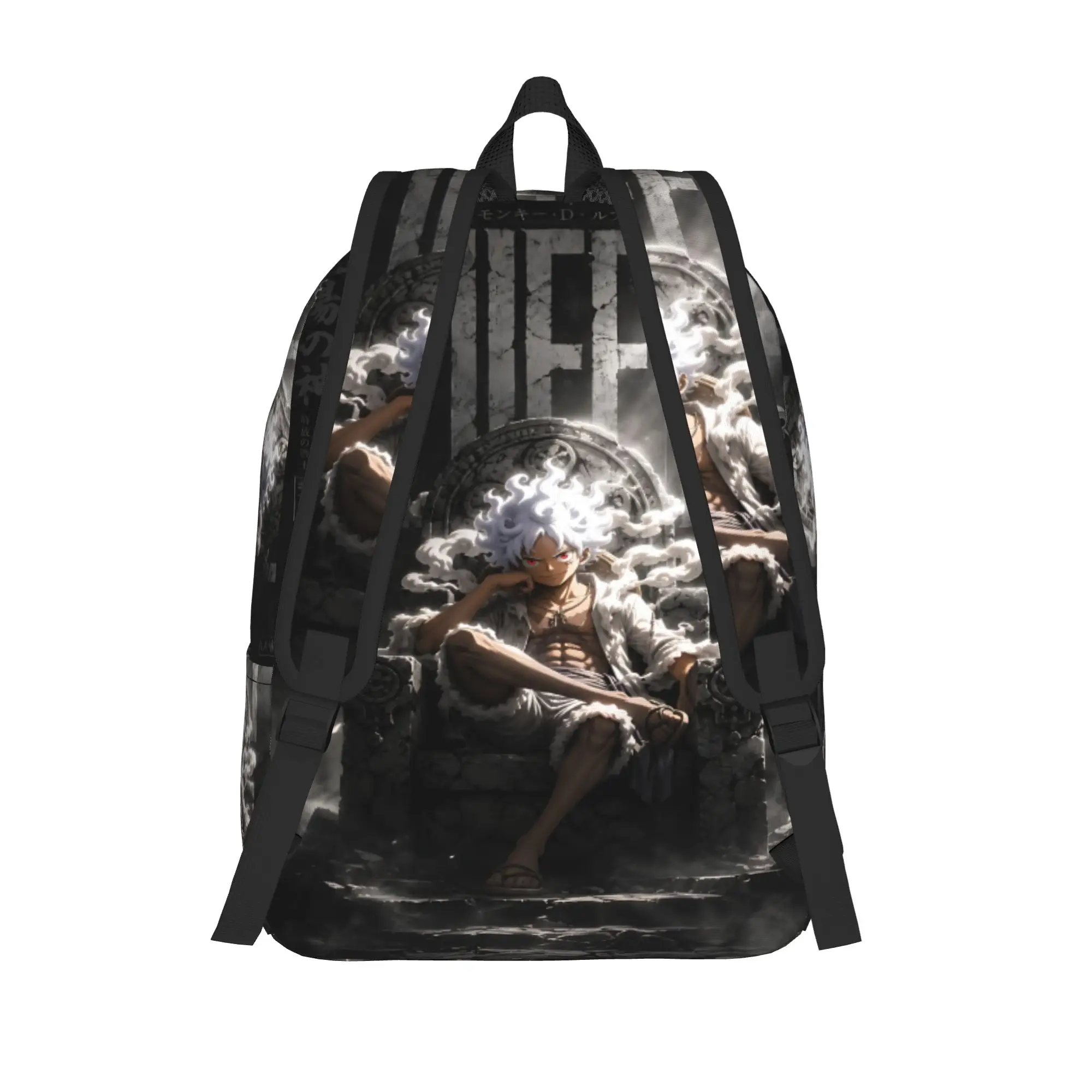 Fashion One Piece Monkey D Luffy Backpack  Mochilas New School Zipper Closure Rucksack
