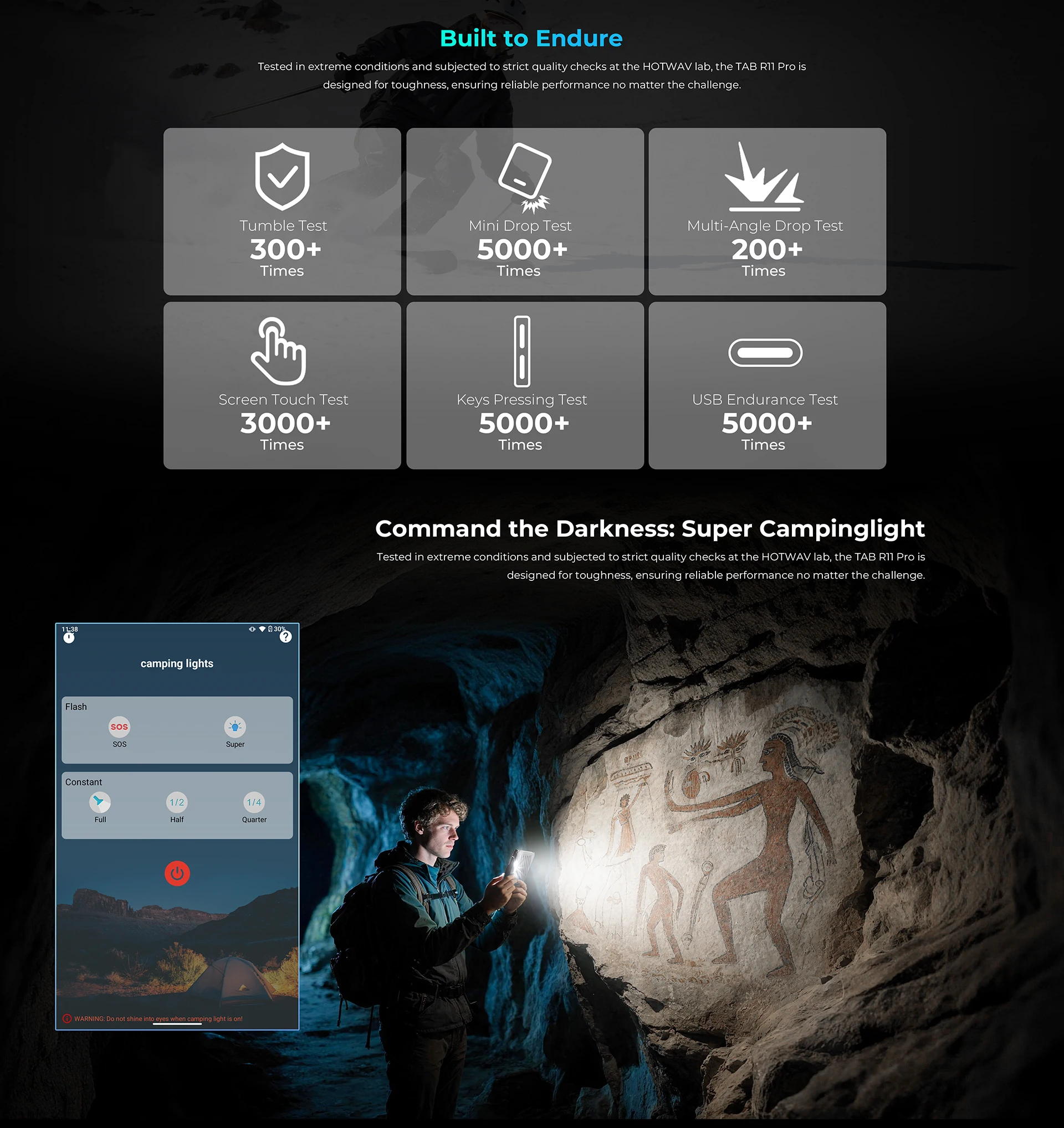 HOTWAV R11 Pro 8.7'' HD 120Hz Display Rugged Tablet 10150mAh Massive Battery 20W Fast Charging Android 16 Super Camping Light Pad 8GB RAM 256GB ROM 64MP + 16MP Camera 1080P Lightweight Tablet PC With Stylus Pen GPS WiFi OTG