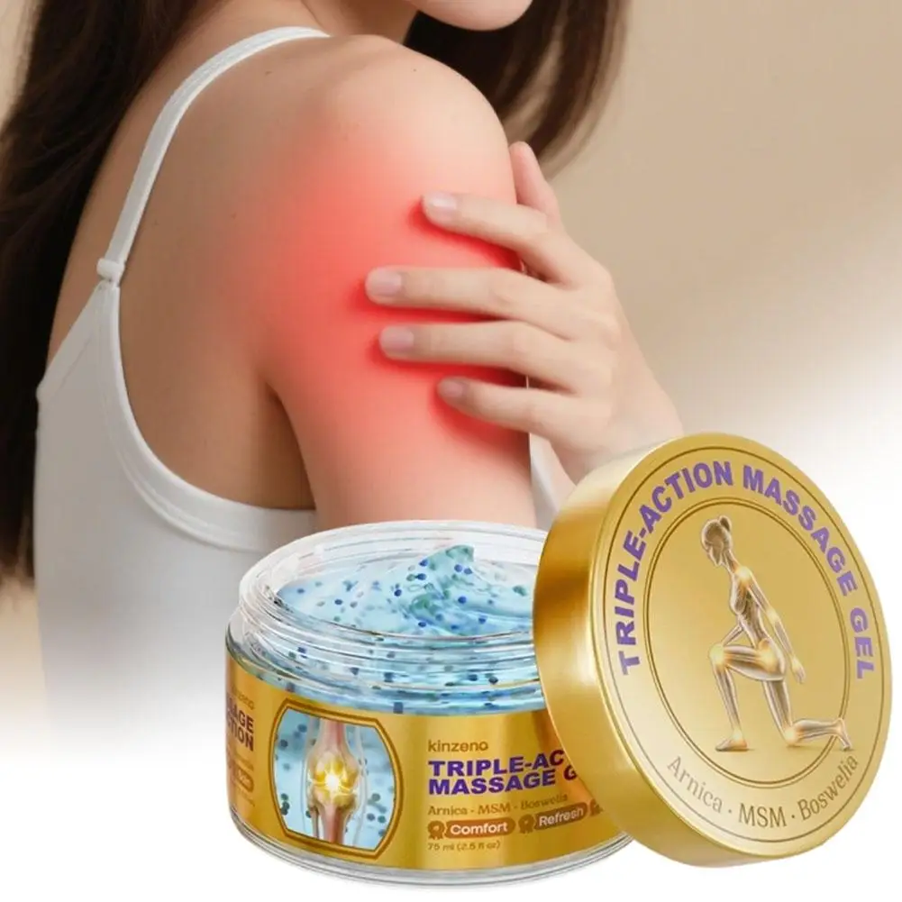 75ml Soothing Massage Gel Cream Lightweight Triple‑Action Cooling Gel for Daily Body Care Refreshing Non-greasy For Women & Men view 4