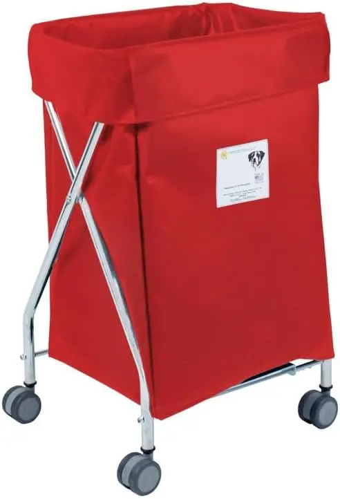 

Narrow Collapsible Hamper with Red Vinyl Bag, 5 Bushel Capacity