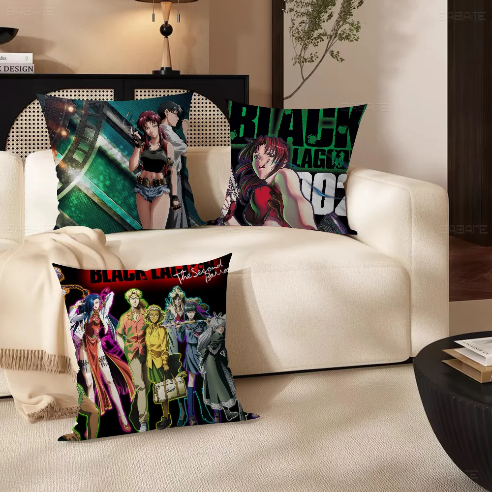 

Black Lagoon Pillow Gifts Home Office Furnishings Bedroom Sofa Car Cushion Cover Case 45x45cm