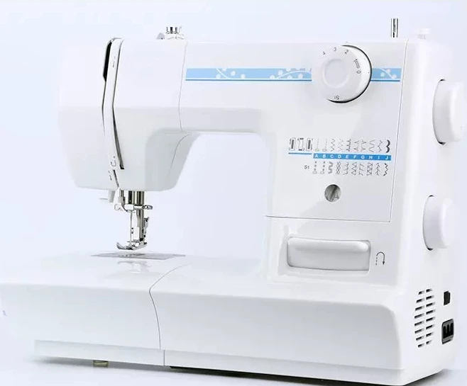 Household electric sewing machine 70W high power 19 stitch metal skeleton