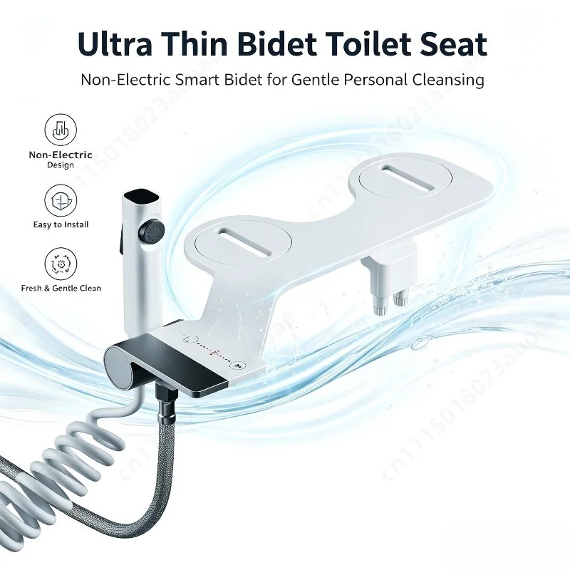 Ultra-thin Non-electric Bidet Toilet Seat Cover Home Bathroom Self Cleaning Bidet Washing Accessory