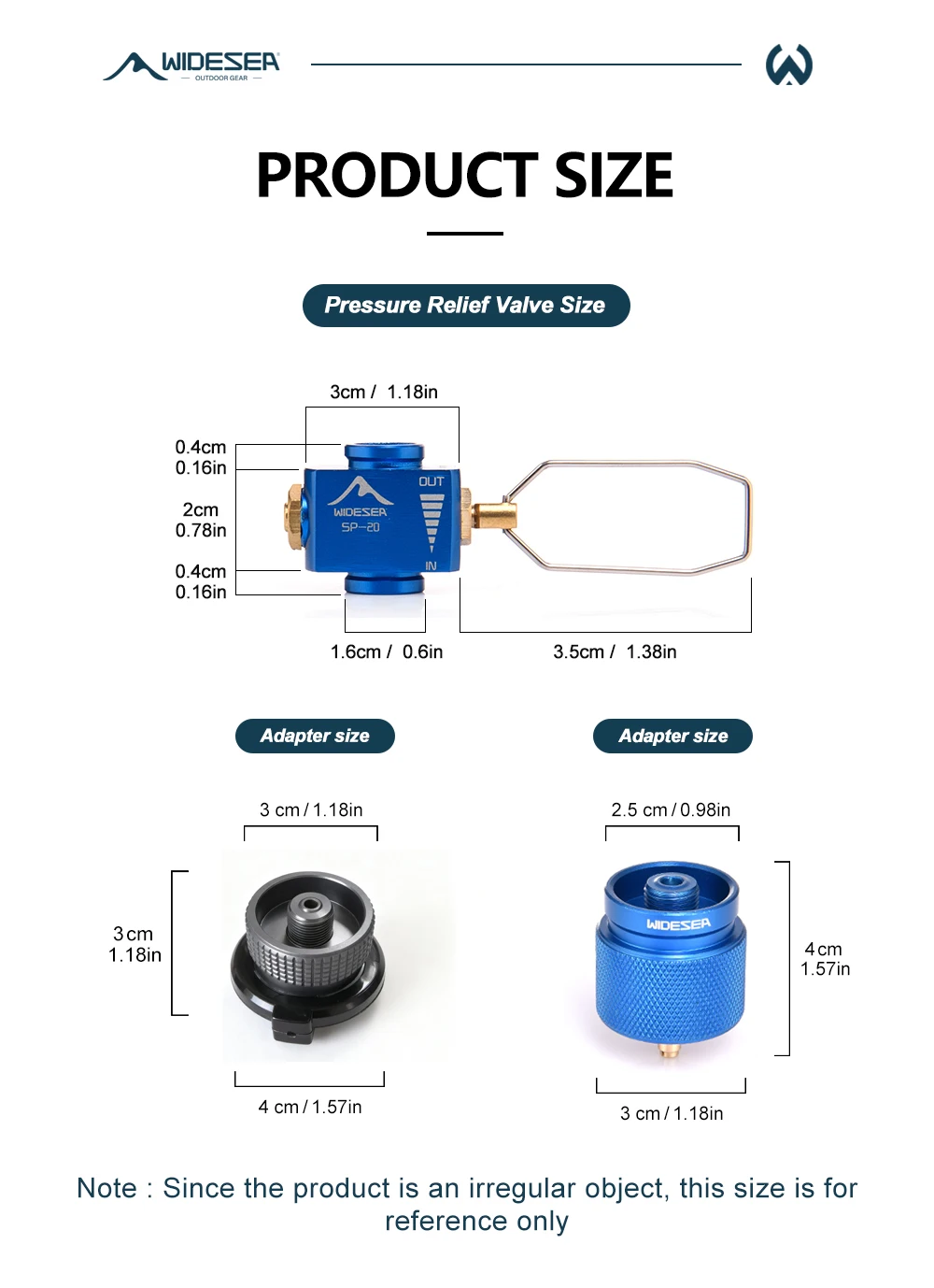 Widesea Campingkocher Propan Nachfülladapter Gasbrenner Gasfüllung Butan Zylinder Tank LPG Saver Campingausrüstung – Detail 3