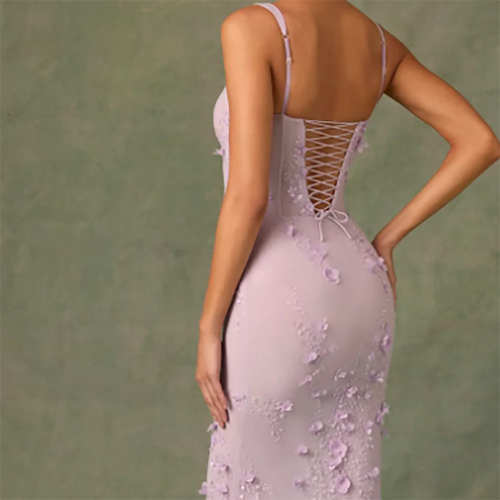 Классические вечерние платья без рукавов с квадратным воротником и бисером на шнуровке, вечерние платья для дня рождения, выпускного вечера по индивидуальному заказу