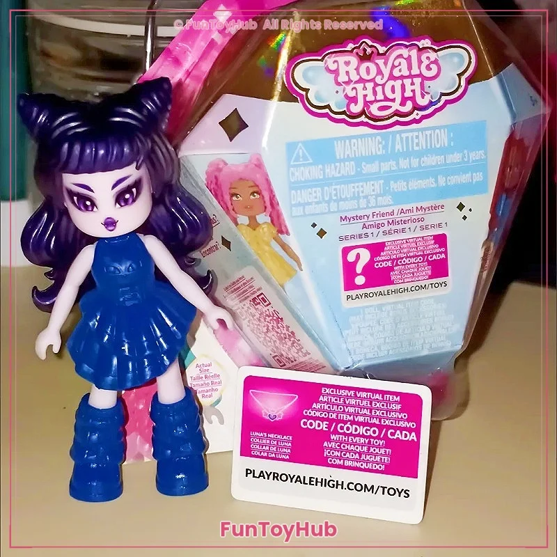 En stock: Caja Sorpresa Royale High School con Código de Juego y Pieza de Confirmación, Figura de Acción de Princesa Adorable, Bolsa Sorpresa, Regalo para Niña