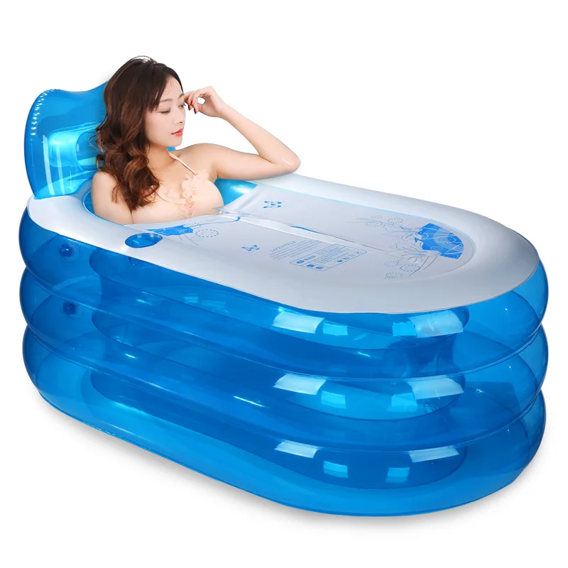 Factory Direct 2026 Big Folding Adult Pvc Spa Steam Sauna Hot Tub Bath Plastic Bathtub Adult