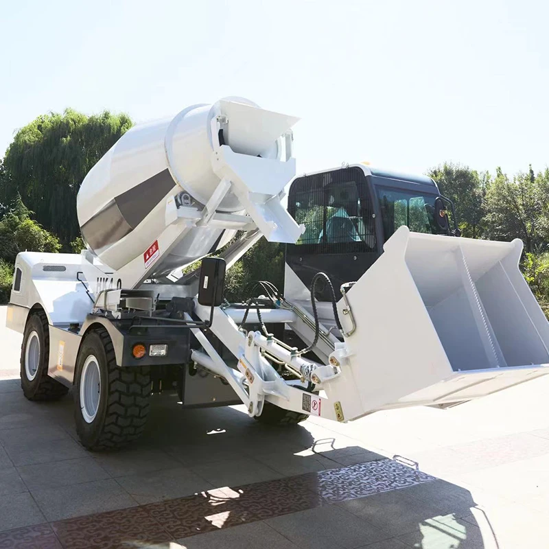 Multi-Functional Self-Loading Concrete Mixer Truck 4m³: Auto Weigh, Rotate, Bidirectional Drive