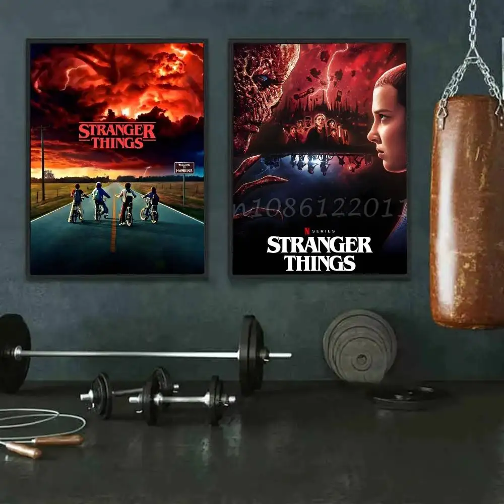 1 قطعة التلفزيون S-غريب T-things المشارك ذاتية اللصق الفن ورق مقاوم للماء ملصق مقهى بار غرفة جدار ديكور