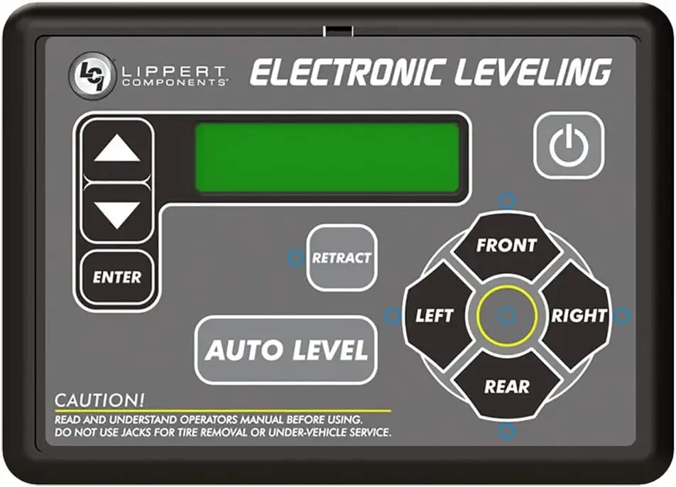 Lippert Ground Control RV roda 5 dan sistem perata Travel Trailer pengganti Touchpad dengan tombol perataan otomatis-421484NE