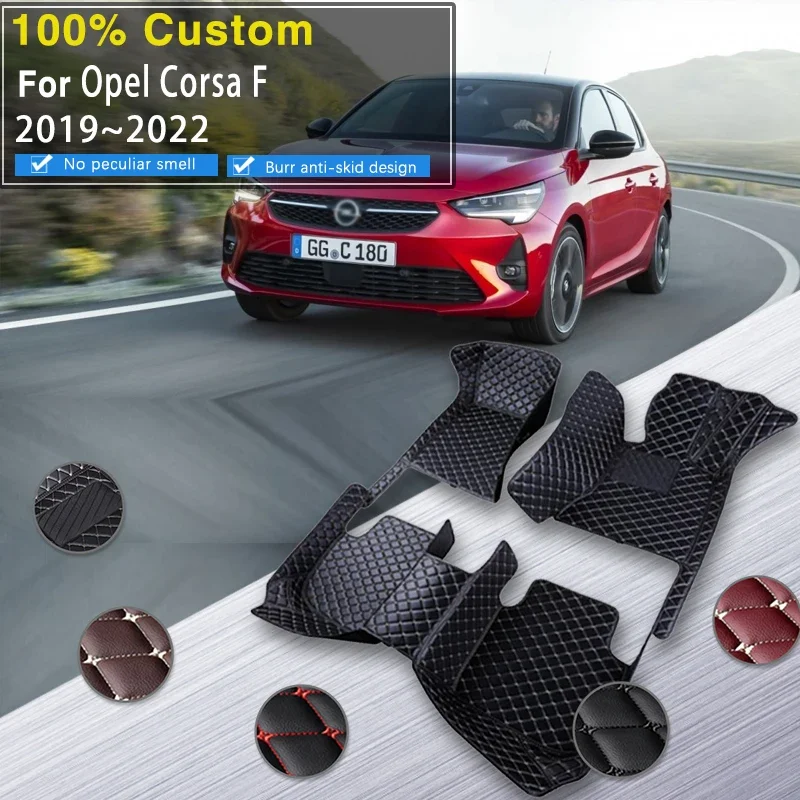 

Quality RHD Floor Mats Car For Opel Corsa F 2019~2022 Anti-dirty Pad Carpete Automotivo Tapete De Carro Mats Car Floor A