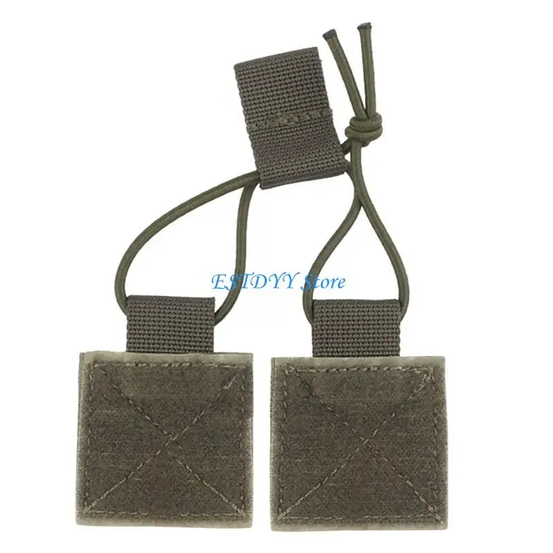 

G6DE Elastic Binding Ribbon Buckle Military Radio Holder Organizers Tactic Clip
