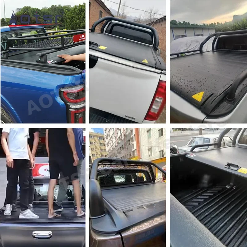 

Высококачественная выдвижная роллетная крышка кузова для пикапов Great Wall Wingle, Isuzu D-Max, Lingtuo, JMC Remax
