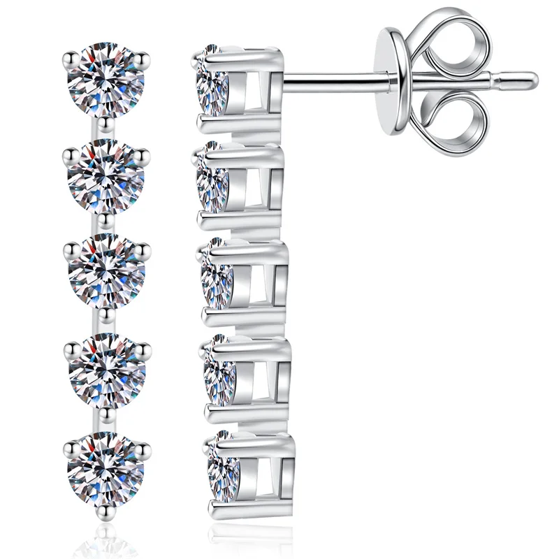 

ZFSILVER модные серьги из серебра 925 пробы 0,1 карата с муассанитом, классические модные длинные серьги с кисточками, подвески, женские аксессуары, ювелирные изделия, подарок на вечеринку E279
