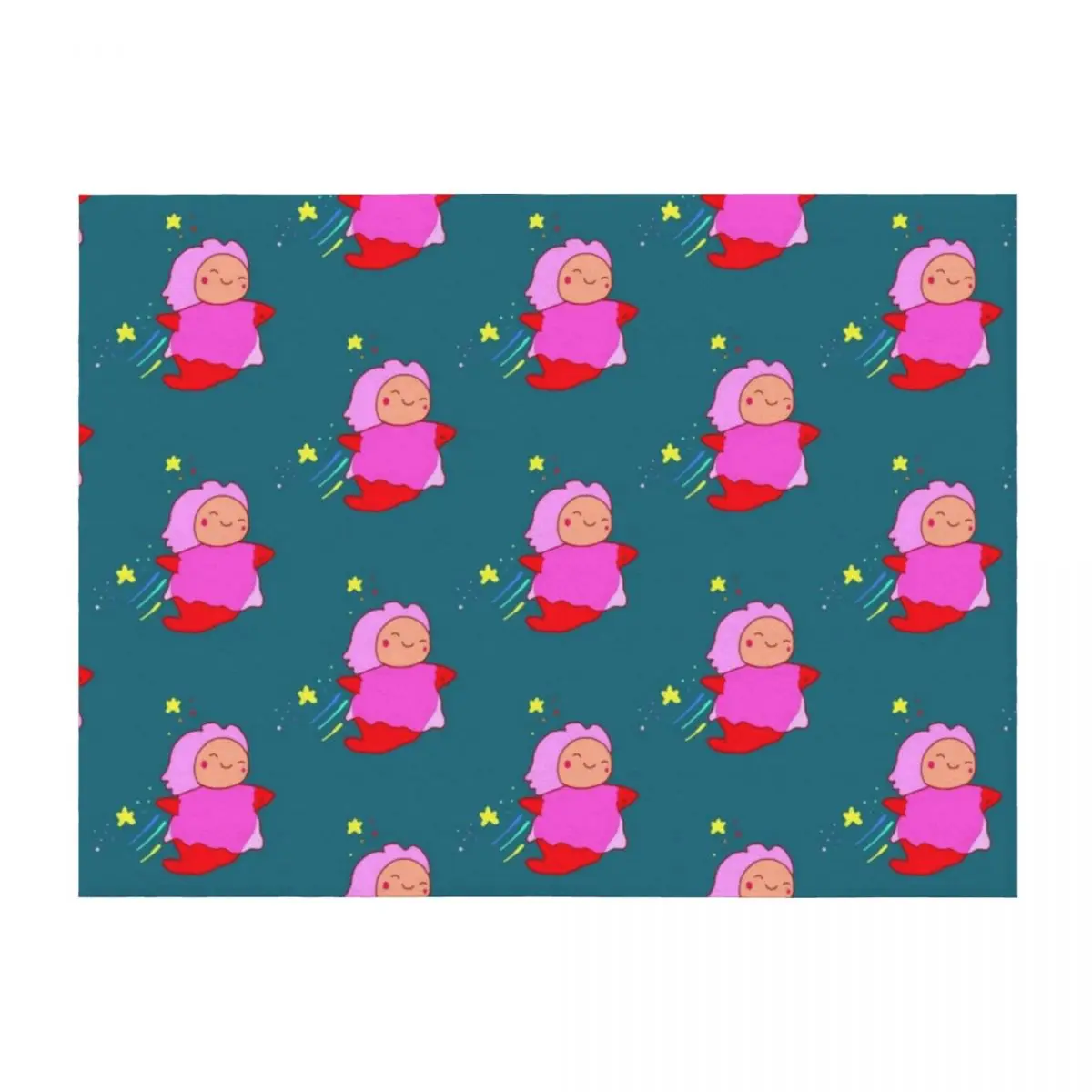

Anime Fish Girl Throw Blanket christmas gifts for sofa Decorative Throw Beautifuls Blankets