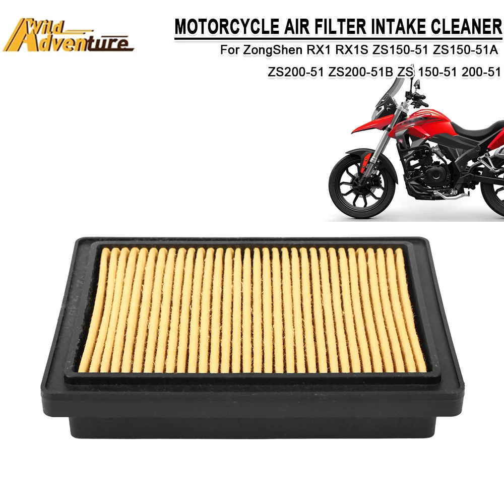 

Motorcycle Engine Air Filter Cleaner Intake Element Fil For zongshen RX1 ZS150-51 cylone RX1S ZS200-51 200CC ZY150 150CC RX 1 1S