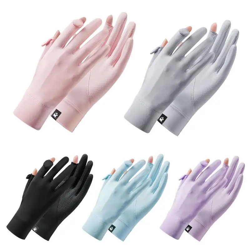 UV Protection Gloves UPF 50 Full Finger UV Blocking Gloves Touchscreen Machine Washable Cycling Gloves for Hiking Summer