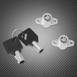 Moto Argento 3 chiavi Set di lucchetti per borse laterali per Harley Touring Road King Glide Electra Glide 93-13 Set di chiavi per lucchetto per borse laterali rigide