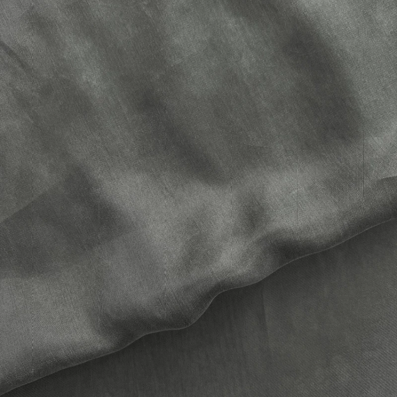 

Imported Gray Green Misty Fabric Soft Drapey Breathable for Spring Summer Dress Skirt Shirt Gown Designer DIY Sewing Accessories