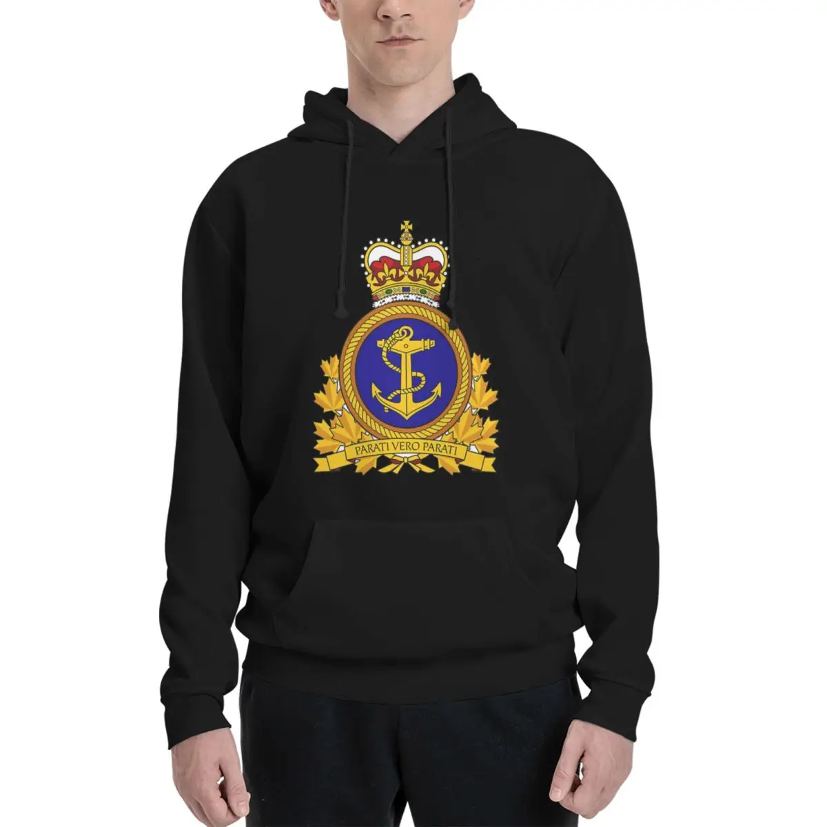 

Royal Canadian Navy - Marine Royale Canadienne Толстовка с капюшоном Harajuku Пуловер Осень Зима Мужчины Женщины Толстовки Топы с длинными рукавами