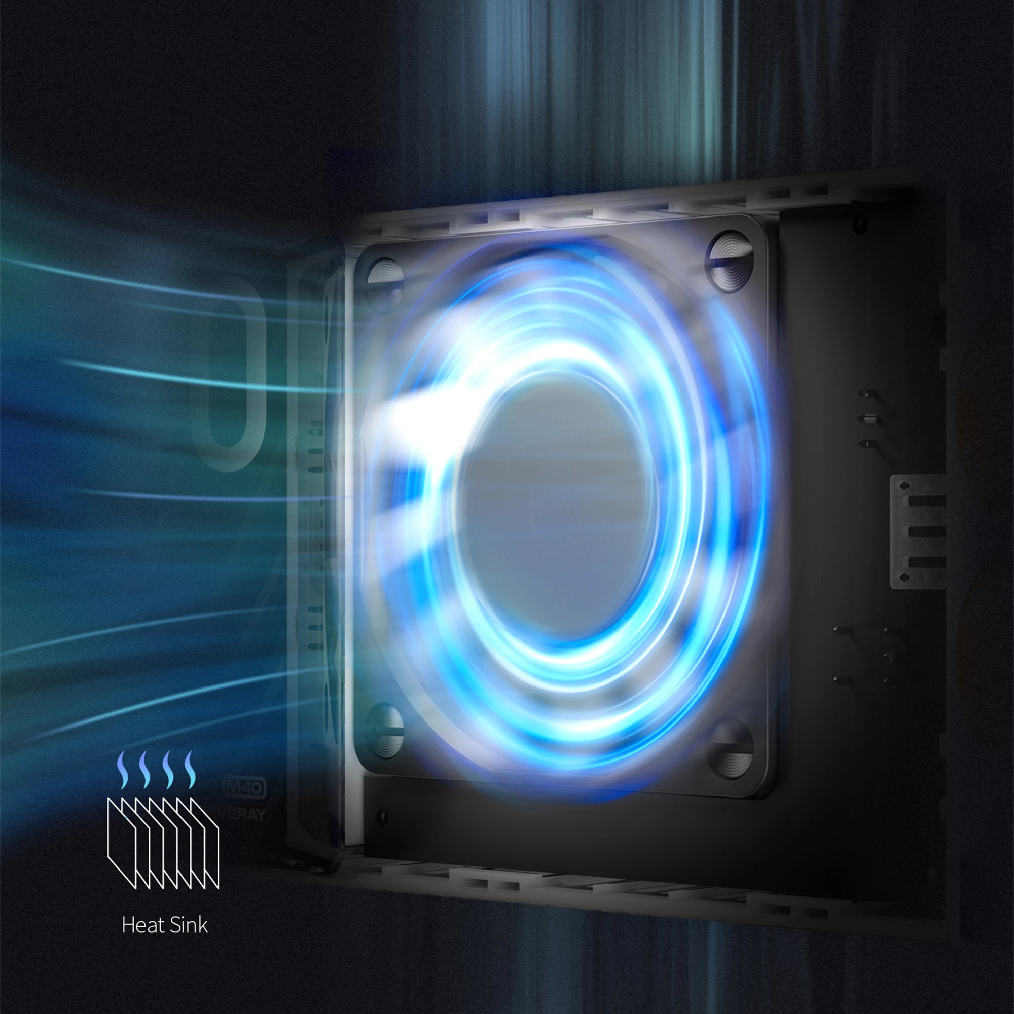 ZHIYUN LED Video Light FIVERAY M40 40W Bi-Color Portable Light Panel for Photography Built-in Fans Support PD Fast Charge