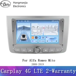 hangmanjia Android 13 Car Radio Multimedia For Alfa Romeo Mito 2008 2009 2011 2012 GPS Intelligent Systems CarPlay autoradio