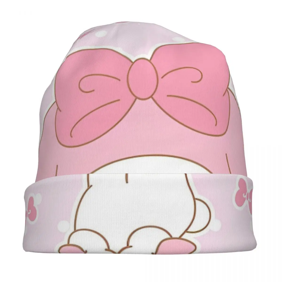 Sanrio Kawaii My Melody Caps Anime Hip Hop Unisex Ski Skullies Beanies Hats Spring Warm Thermal Elastic Bonnet Knit Hat