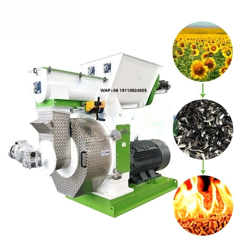 

CE Certified 2-3 T/H Sunflower Seed Hull Pellet Mill for Sunflower Husk