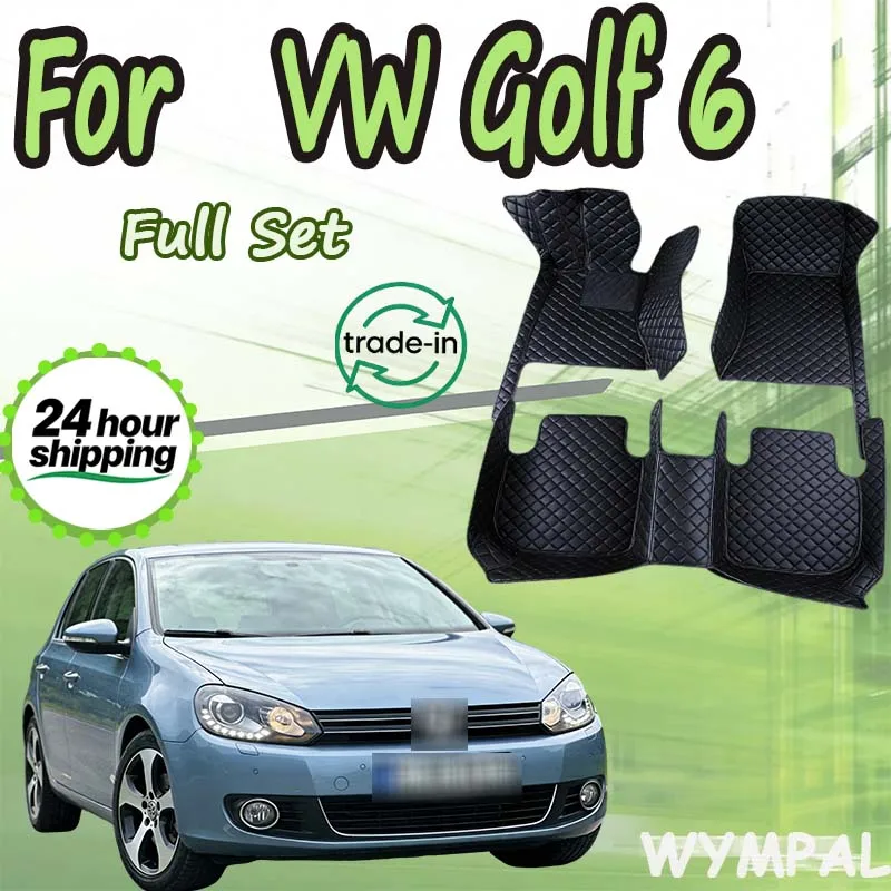 Alfombrilla de coche para VW Volkswagen Golf6 Golf 6 Mk6 5K 2009 ~ 2013, alfombrilla antisuciedad, alfombras, accesorios para coche, variante de Vento