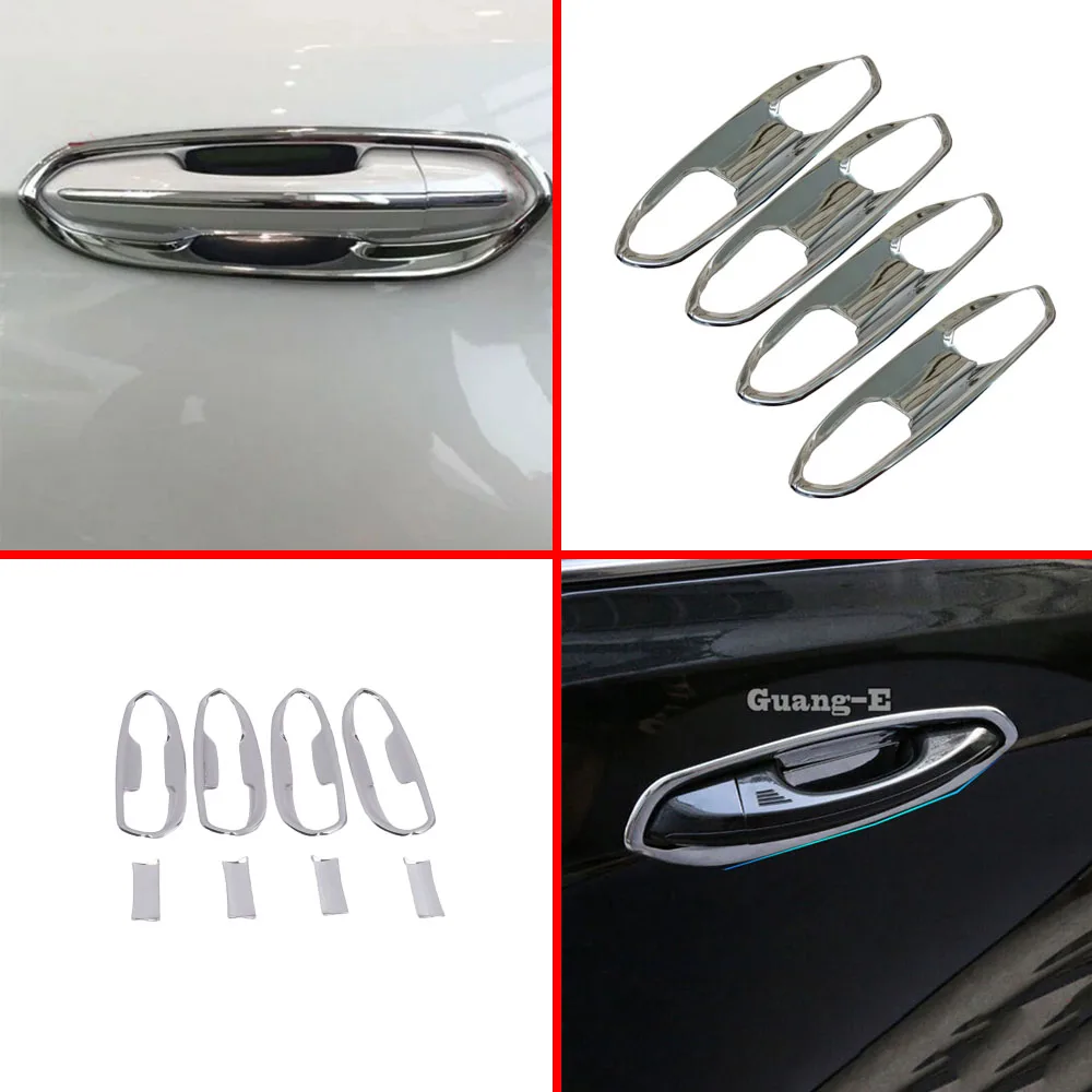 

For Ford Edge 2015 2016 2017 2018 Car Sticker Body Styling Cover Detector External Frame Lamp Trim Door Bowl Armrest Handrail