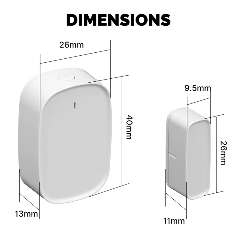 -MEOF Wifi Smart Window Deur Poort Sensor Detector Smart Home Security Alarmsysteem Smart Life Tuya App Afstandsbediening