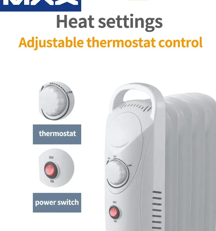 500-1000 واط 5/7/9/11/13/15 دبابيس الزيت الكهربائي شغل سخان سخان الزيت مسخن الهواء النفط دفئا سخان كهربائي سخان كهربائي الهواء Wa