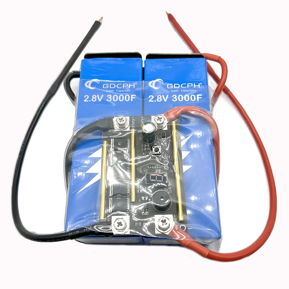 GDCPH-Módulo Super Capacitor com voltímetro, grande capacidade, Super Capacitor, 5.6V1500F, 2.8V3000F