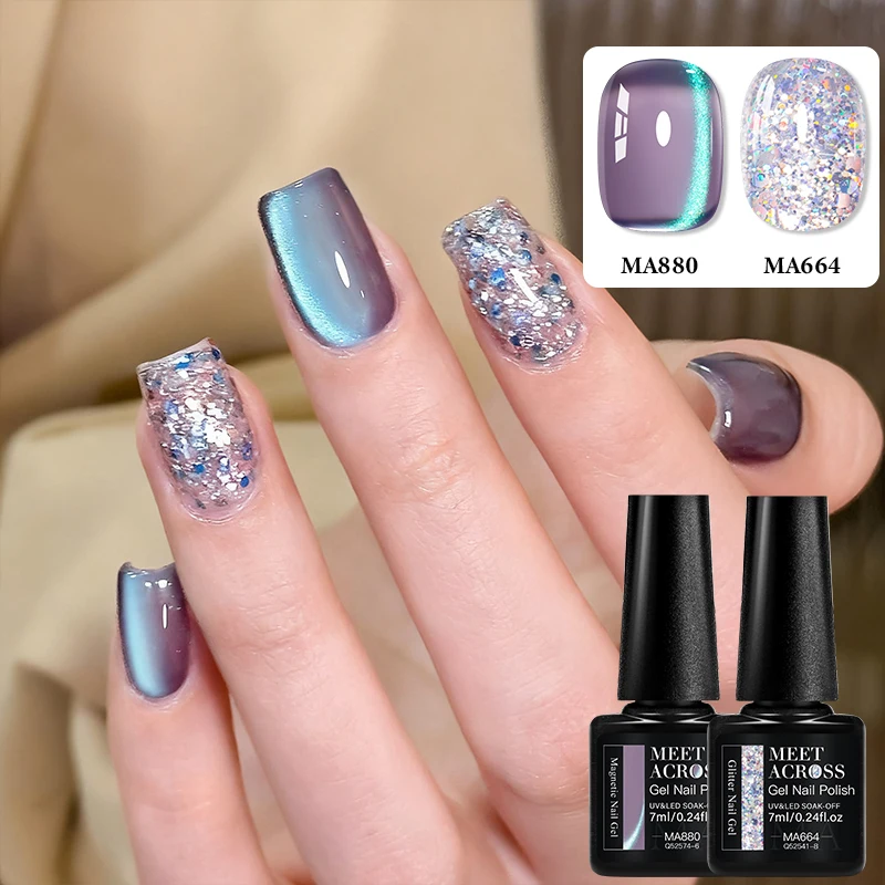 2 قطعة مجموعة جل الأظافر المغناطيسي واللون جل علوي هيما الحرة UV LED شبه دائم مسمار الفن تختفي لتقوم بها بنفسك تصميم صالون المنزل