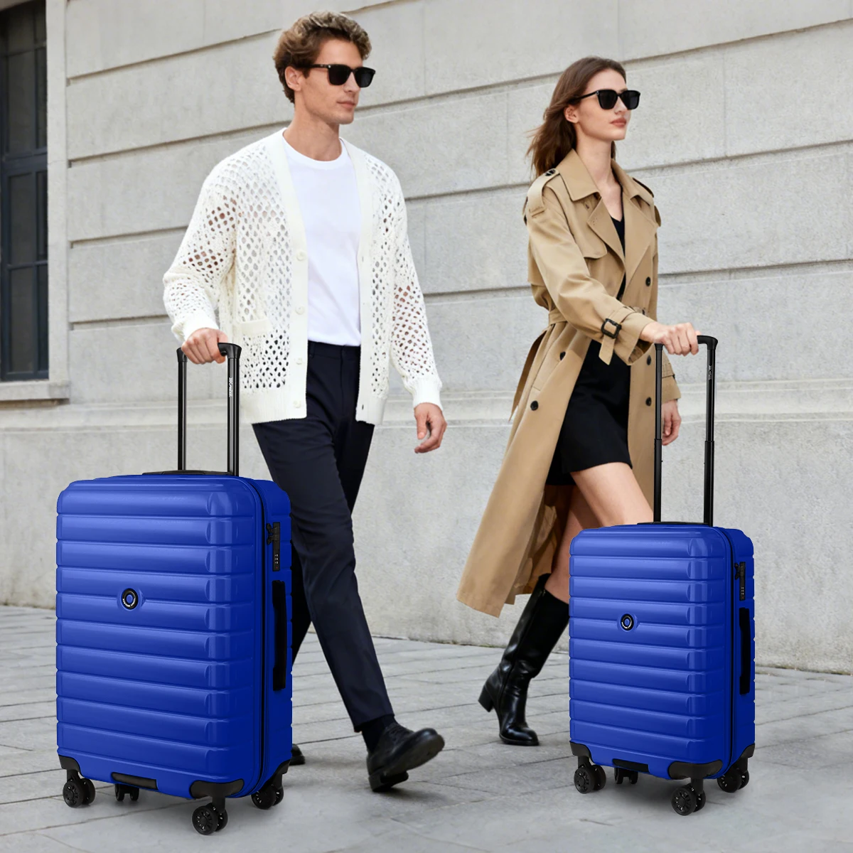 Expandable Hard Shell Luggage Set - Zestaw 2 walizek twardych z twardego