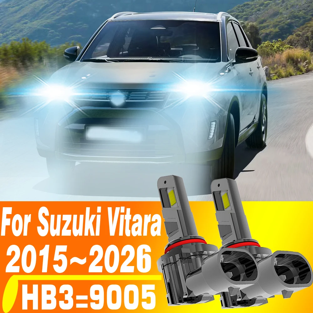 

2pcs HB3 9005 P20D LED Car Turbo Diode Bulb Headlight Canbus Auto White DRL Light Moto Fog Lamp 12V For Suzuki Vitara 2015~2026