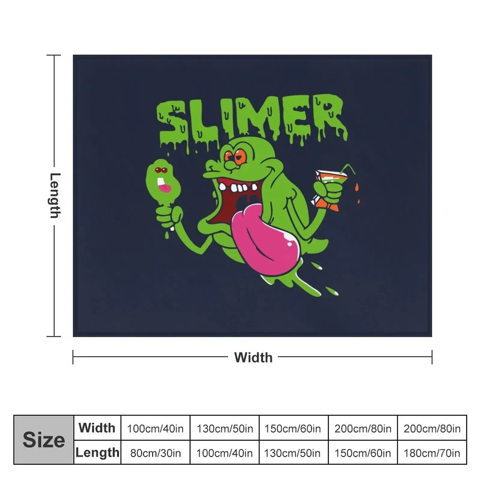 Slimer funny Throw Blanket Baby Flannel Fabric Blankets