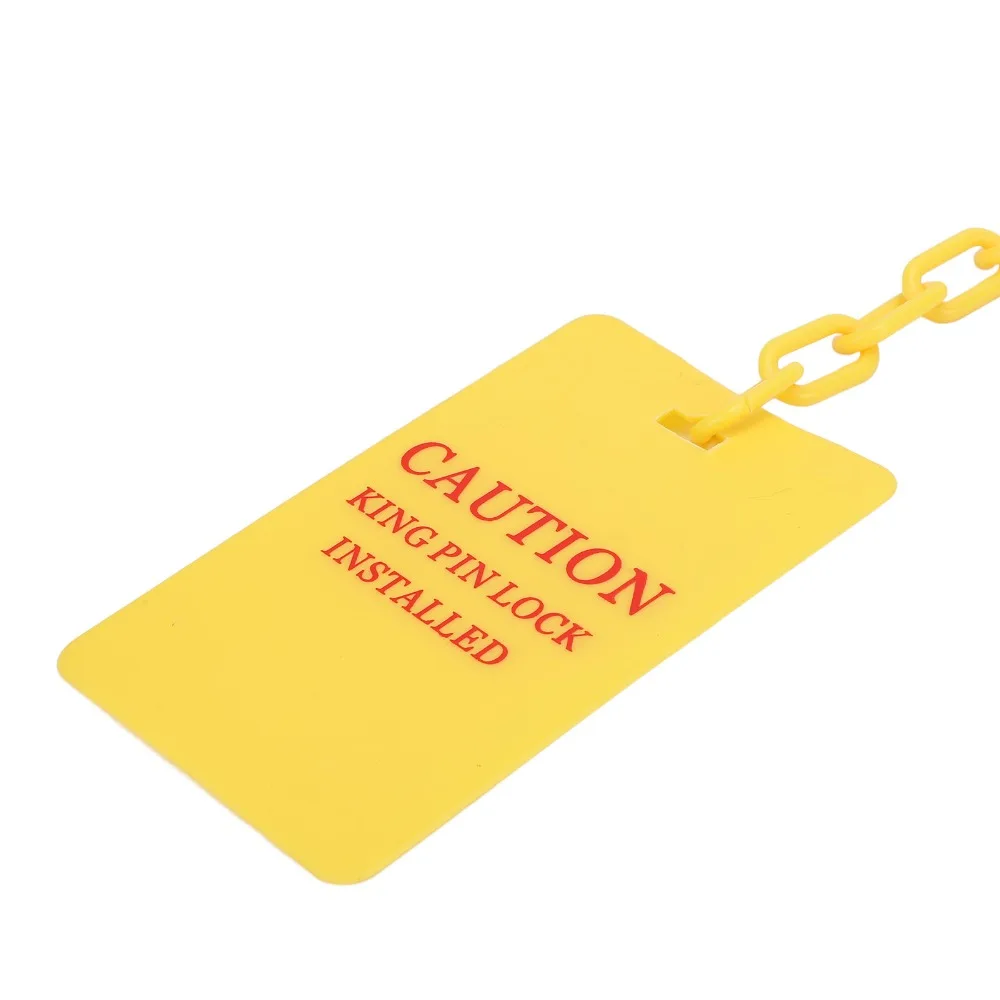 

Wheel Lock Orange 5th Wheel Lock With 2 Keys Versatile Fifth Wheel Hitch Lock King Pin Lock Vehicle Anti-Theft