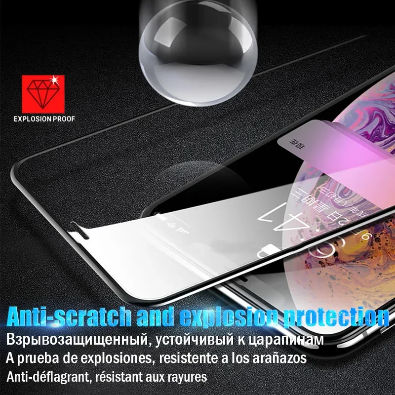 3 Pezzi Vetro Temperato Per IPhone 8/7/6s/6 Plus, Durezza 9H, Ultra Trasparente, Con Strumento Di Installazione Facile, Salviette Incluse
