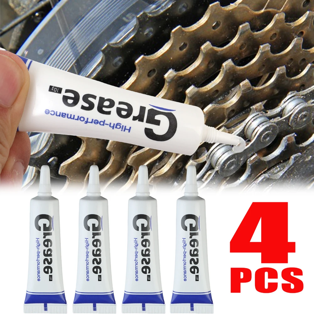 

4Pcs Silicone Lubricant Grease Car Sealant Tyre Valve Grease Waterproof Food Grade Lubricating Oil for O Rings Gear Tube Mount