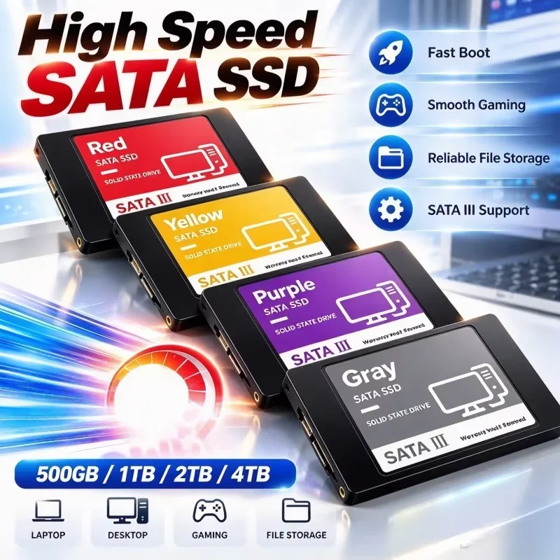 Solid State III Disk High Speed SSD For Laptop Microcomputer Desktop 2.5 Inch High Speed 1TB 2TB Internal HDD Hard Drive