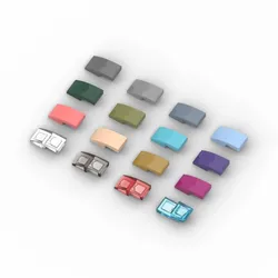 20pcs MOC Assembles Particles 11477 Slope Curved 2 X1Bricks Bulk Model Building Blocks Parts DIY Educational Tech Parts Toys