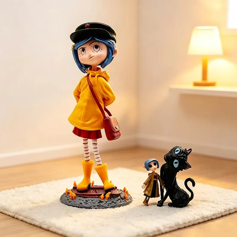 Figurine GK de Caroline, la Maman Fantôme, version Q, posture debout, accessoire d'anime tendance, décoration de bureau, cadeau