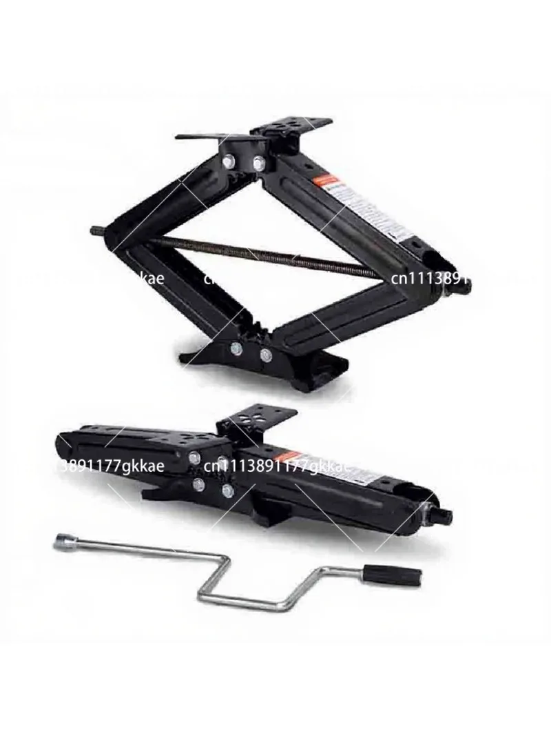 2pcs 5000lb RV Camper Scissor Leveling Jacks Trailer Stabilizer with Handle Corner Steady Caravan Accessories
