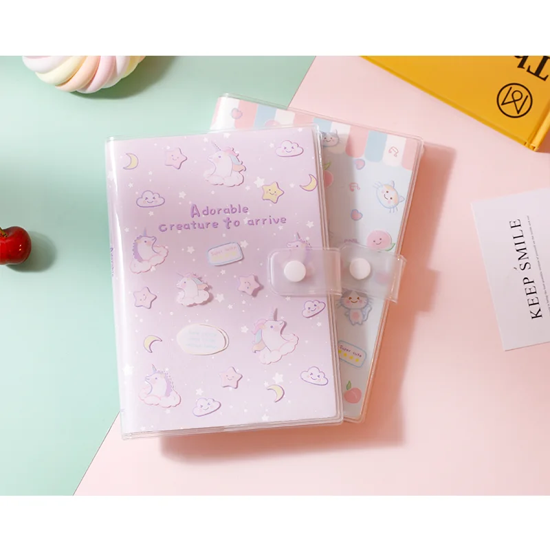 Ins Girl Cute Notebook Fivela impermeável Multi-função Cor Página Mão Livro Rubber Sleeve Notebook