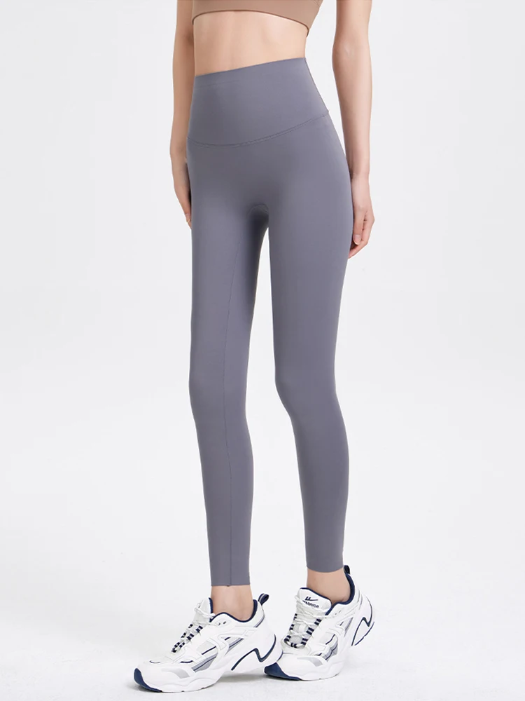 Calças de yoga finas de cintura alta sl controle de barriga ajuste apertado camada de base respirável calças de arca seca para o verão fitn
