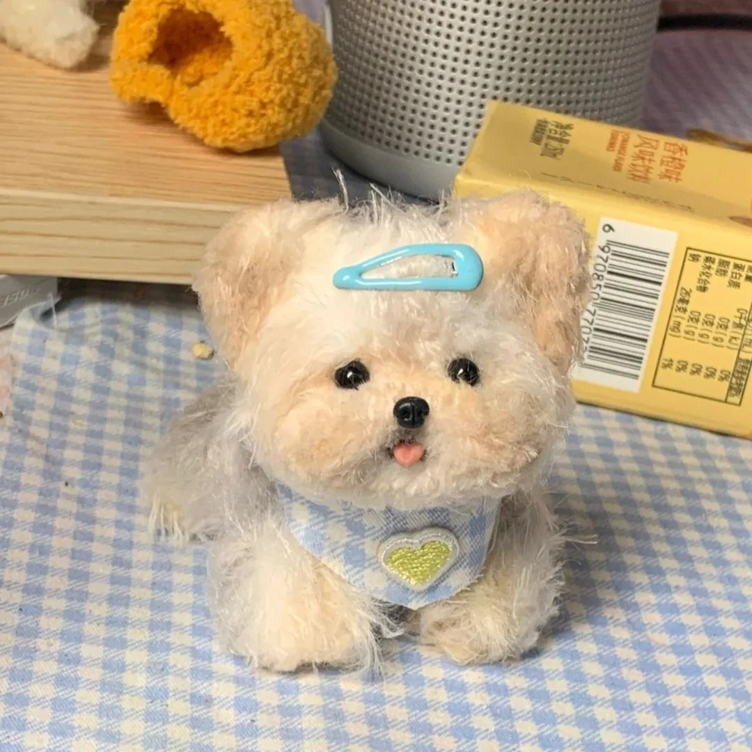 

Cute Coral Velvet Twisting Rod Puppy Handmade DIY Material Package Full Set DIY Plush Puppy DIY Material Package