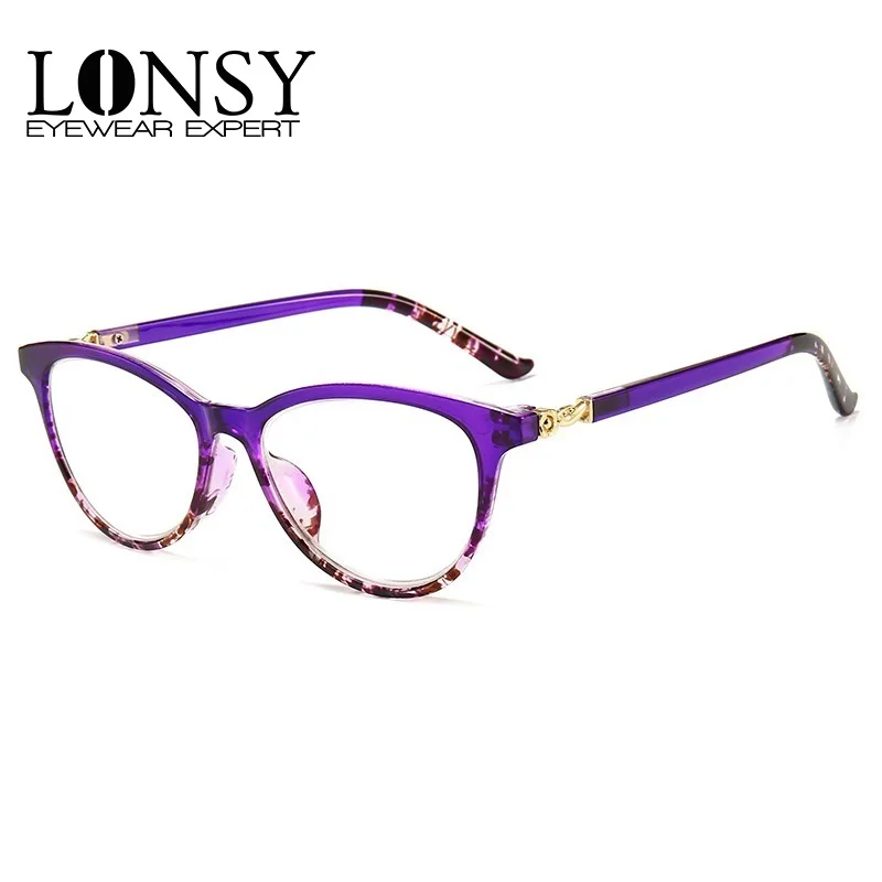 

LONSY New Trend Cat Eye Reading Glasses Women Anti Blue Light 2022 Luxury Brand Presbyopic Glasses Magnifying Eyewear Diopter