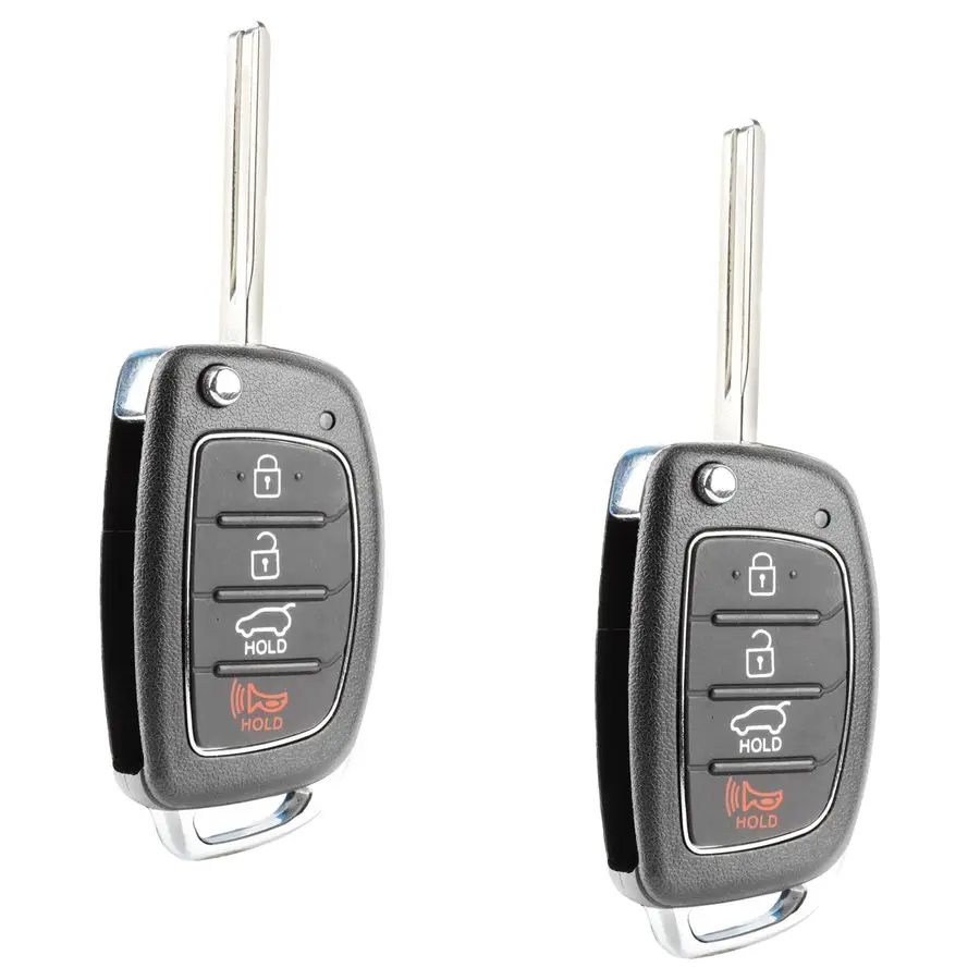 

Replacement for 4btn Hyundai Tucson Flip Key TQ8RKE4F25 Set of 2